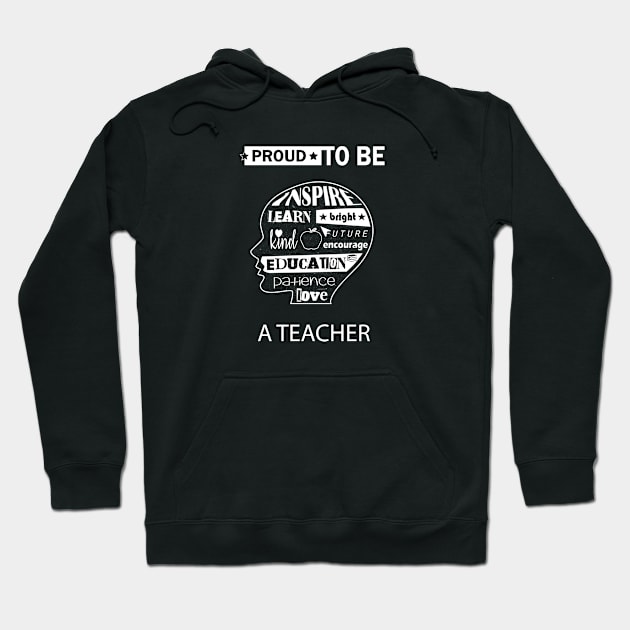 Teacher Hoodie by Mint Cloud Art Studio